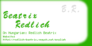 beatrix redlich business card